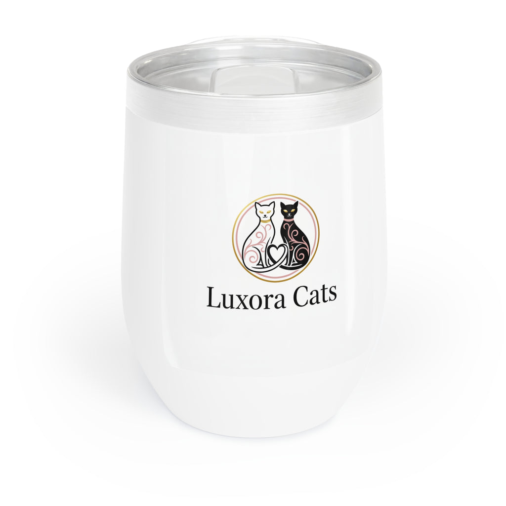 Vaso Térmico para Vino 12oz — Diseño LuxoraCats