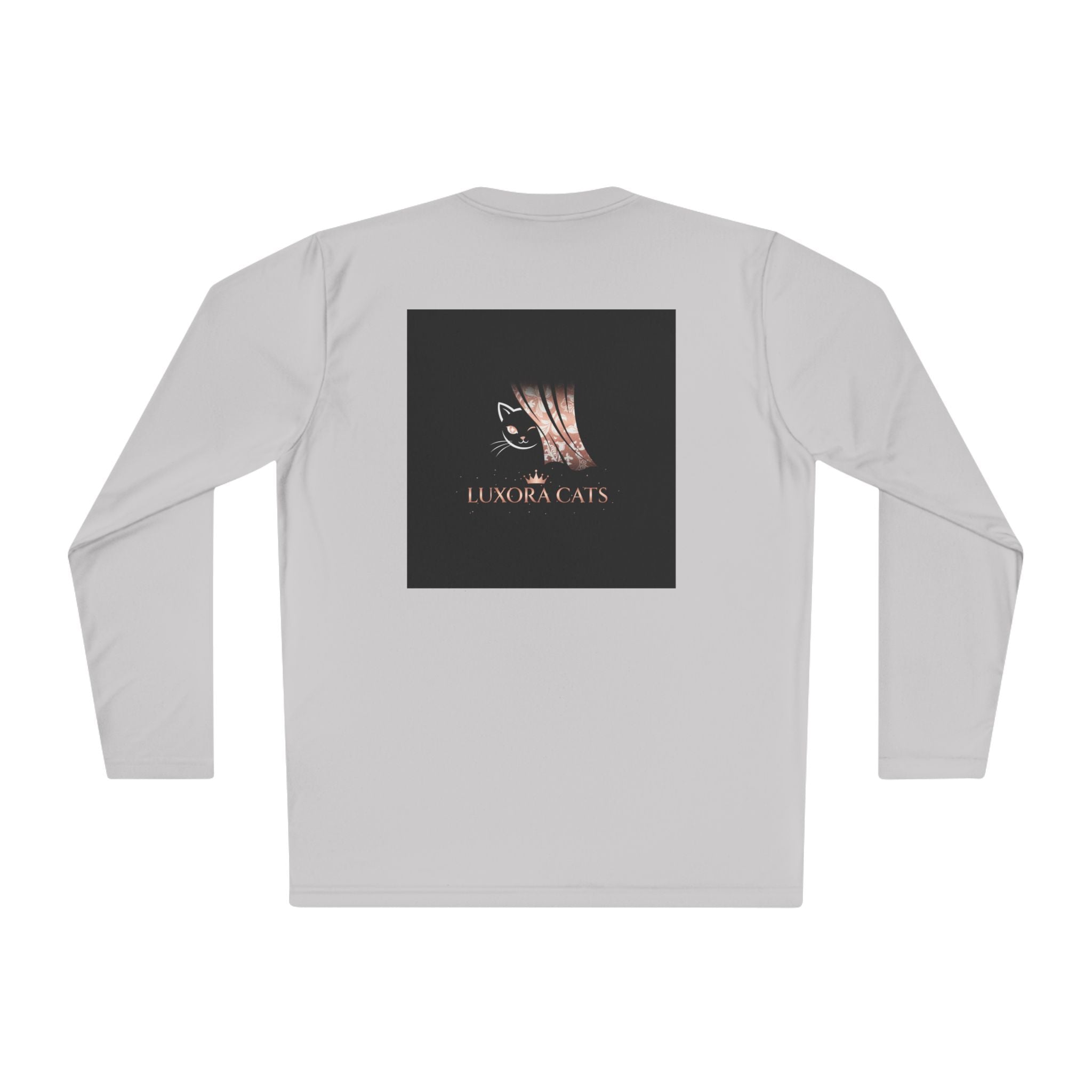 Polera Manga Larga — Retrato de Gato Rose Gold LuxoraCats