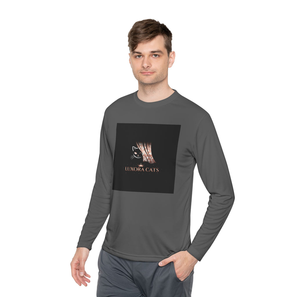Polera Manga Larga — Retrato de Gato Rose Gold LuxoraCats