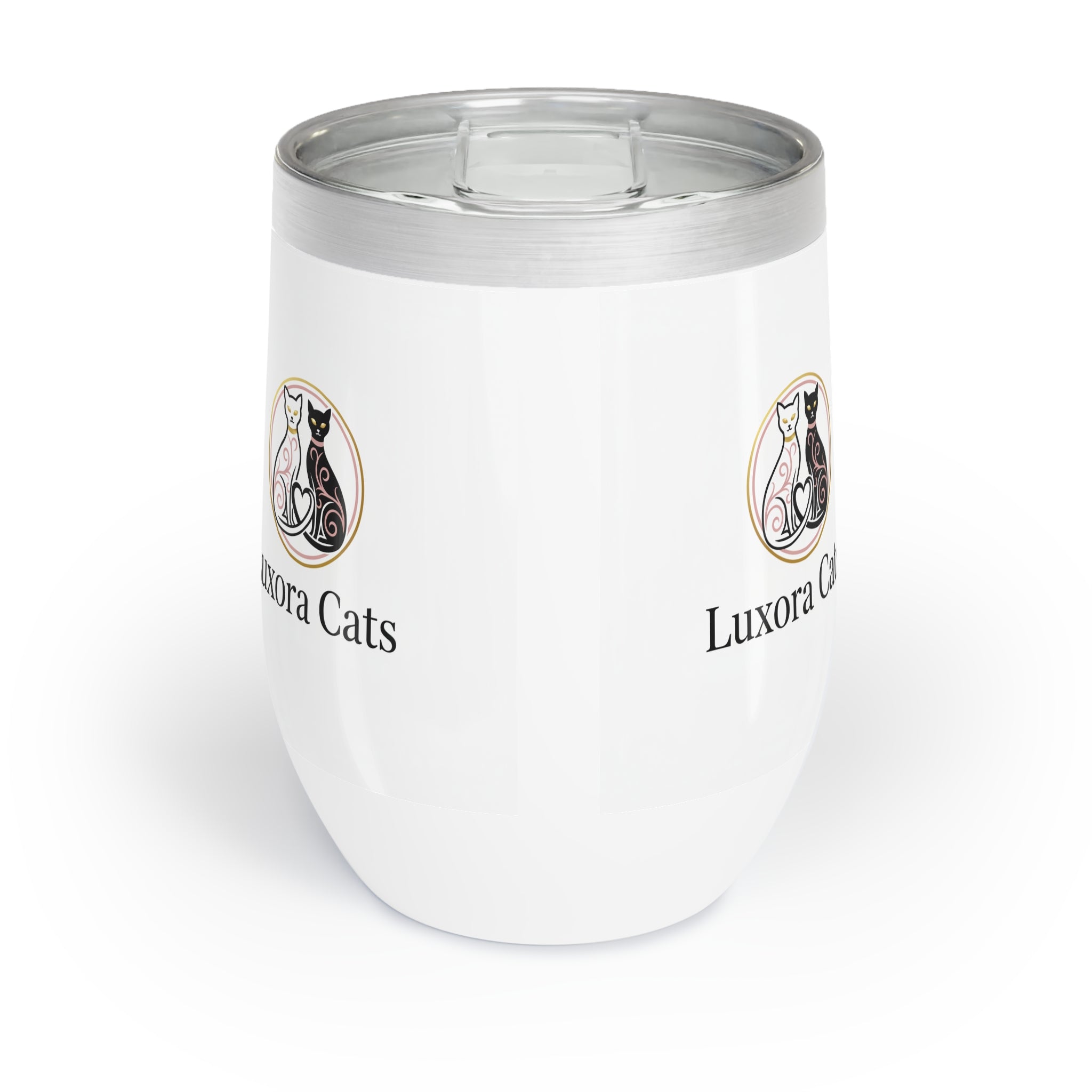 Vaso Térmico para Vino 12oz — Diseño LuxoraCats
