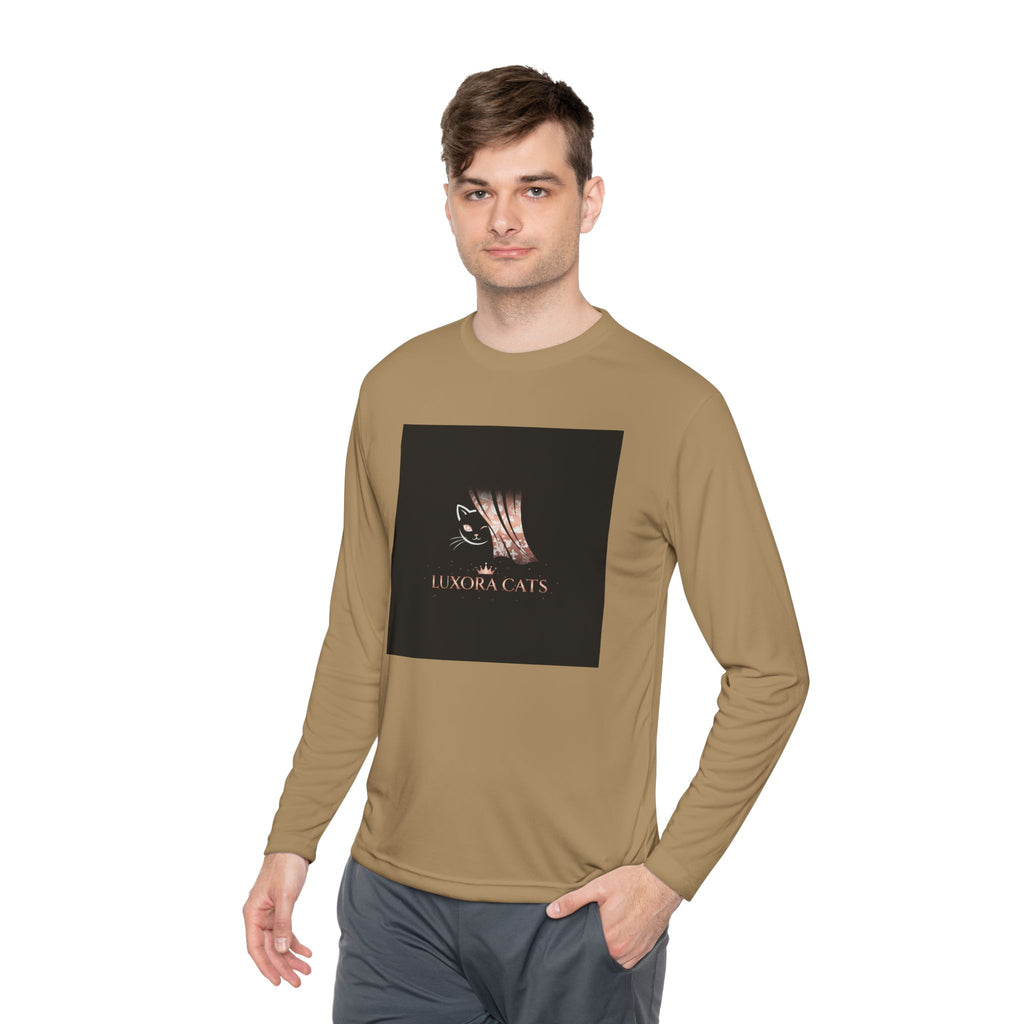 Polera Manga Larga — Retrato de Gato Rose Gold LuxoraCats