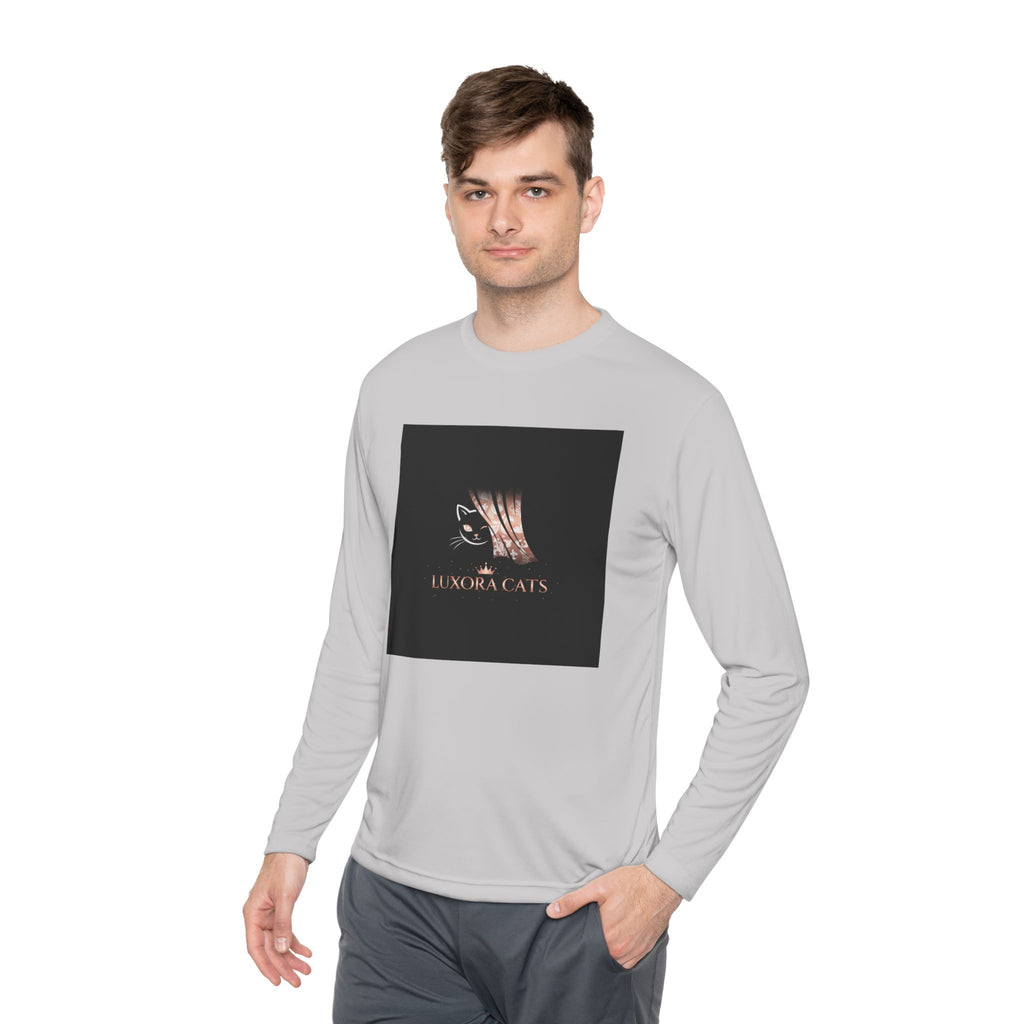 Polera Manga Larga — Retrato de Gato Rose Gold LuxoraCats