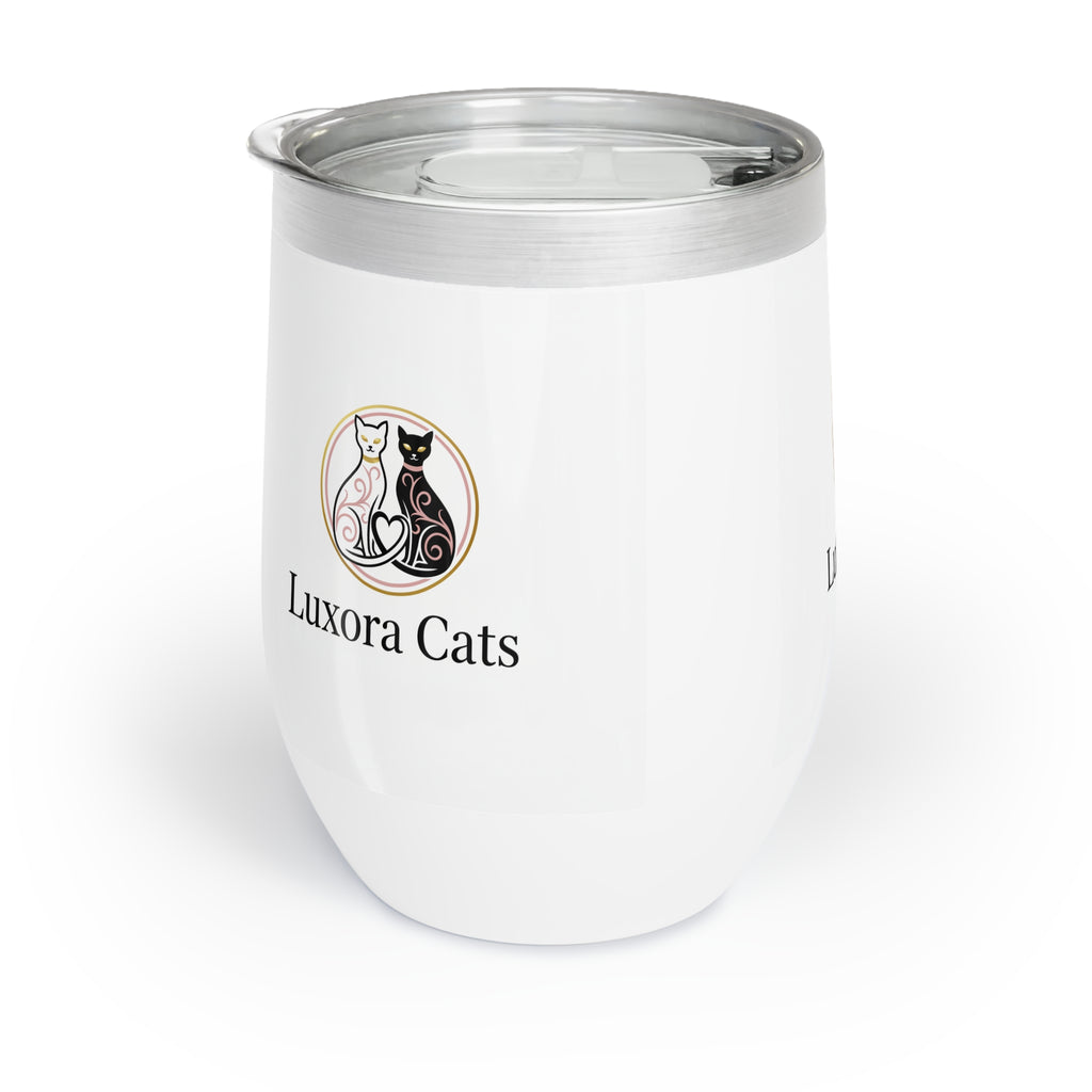 Vaso Térmico para Vino 12oz — Diseño LuxoraCats