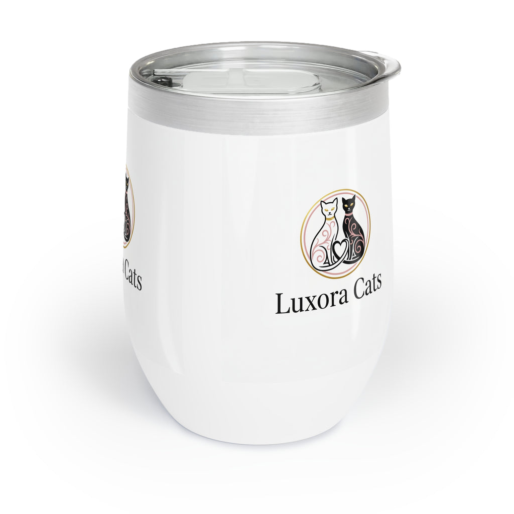 Vaso Térmico para Vino 12oz — Diseño LuxoraCats