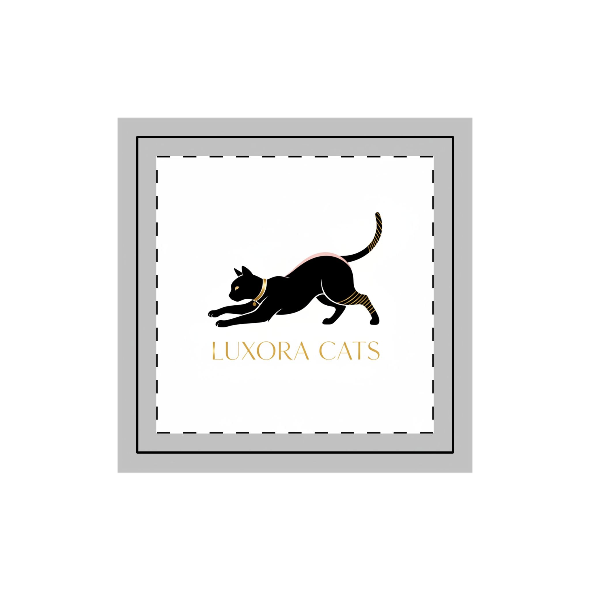 Calcetines Crew Minimalistas Gato Negro — Luxora Cats