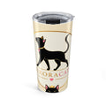 Vaso Térmico de Lujo 20oz — Diseño Gato Negro Luxoracat