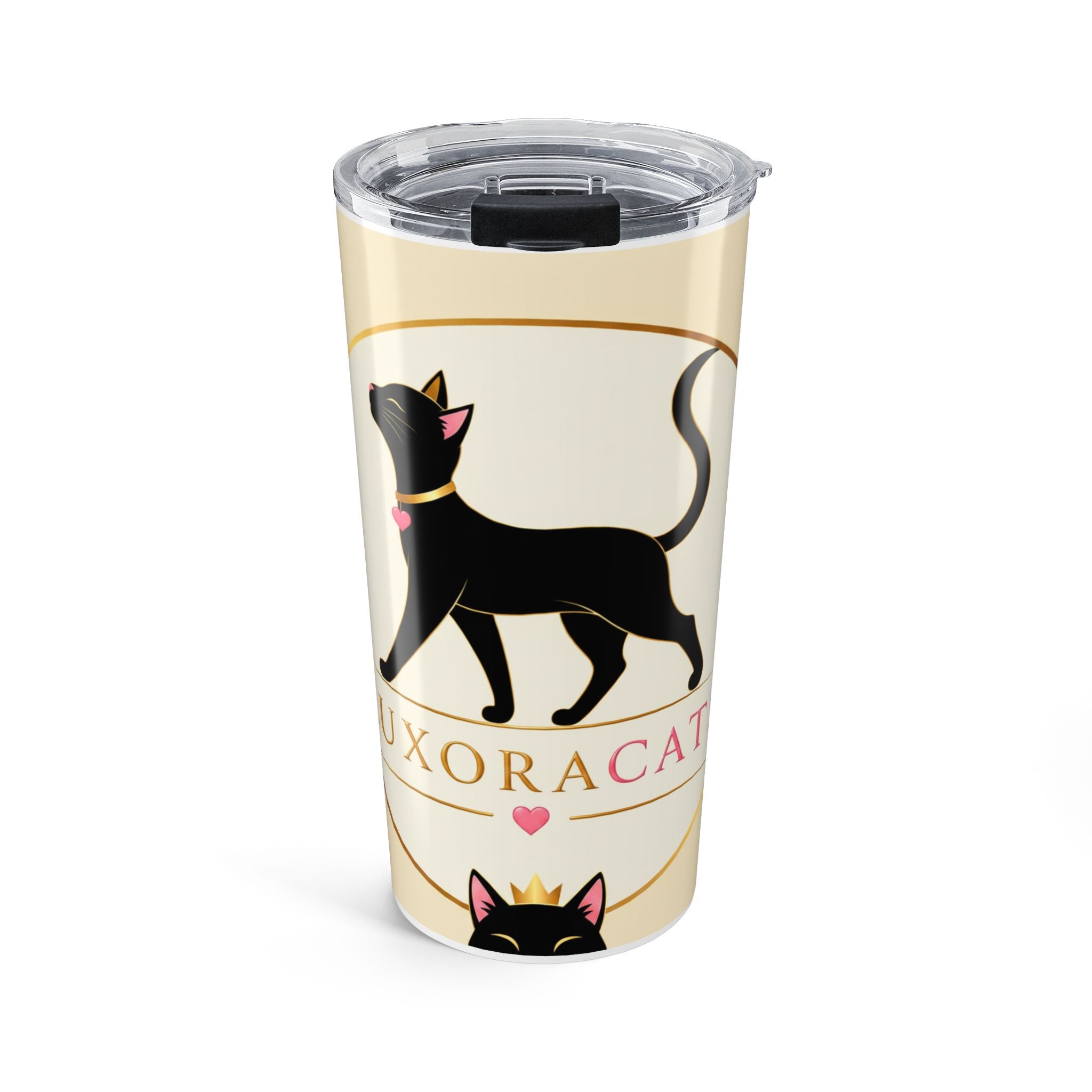 Vaso Térmico de Lujo 20oz — Diseño Gato Negro Luxoracat