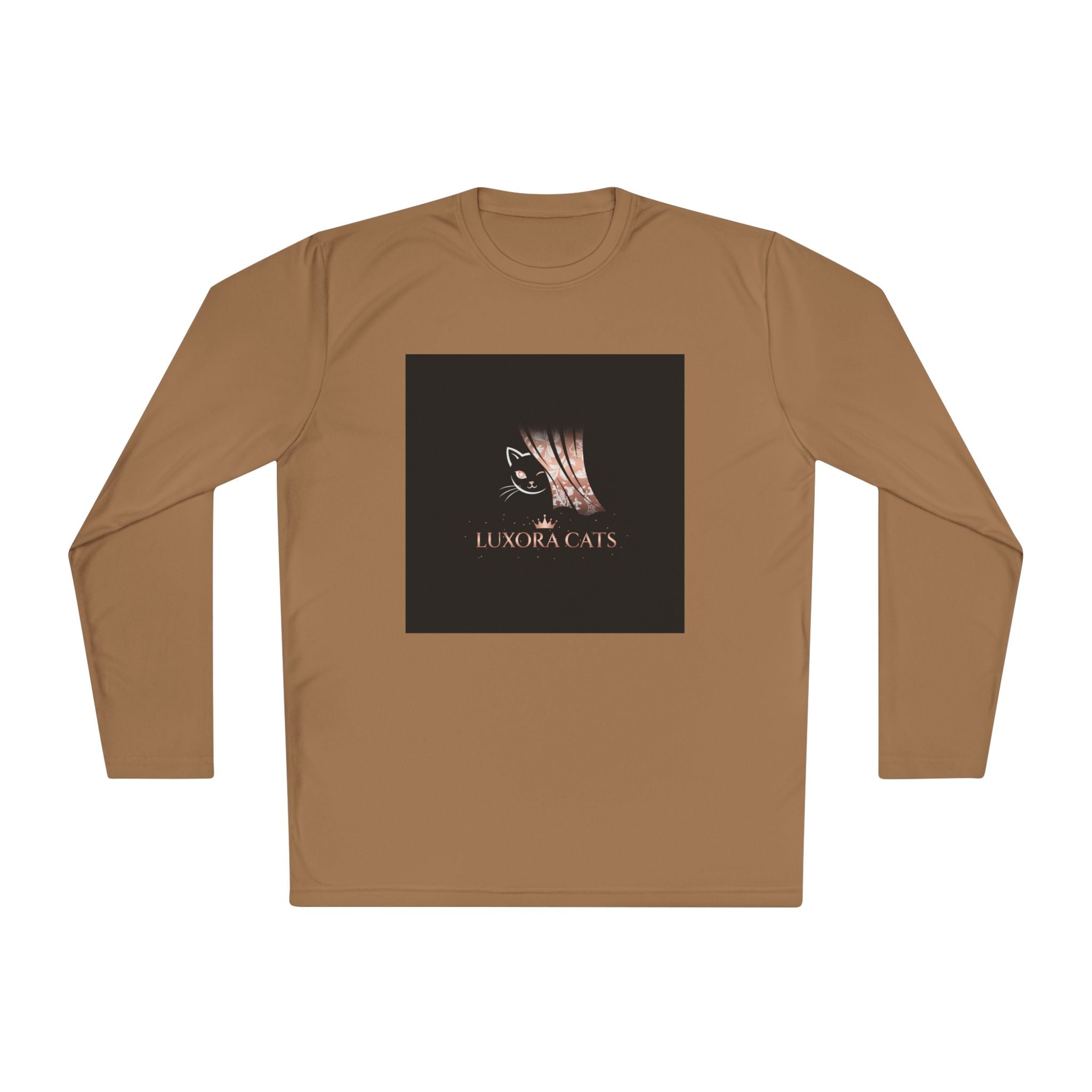 Polera Manga Larga — Retrato de Gato Rose Gold LuxoraCats