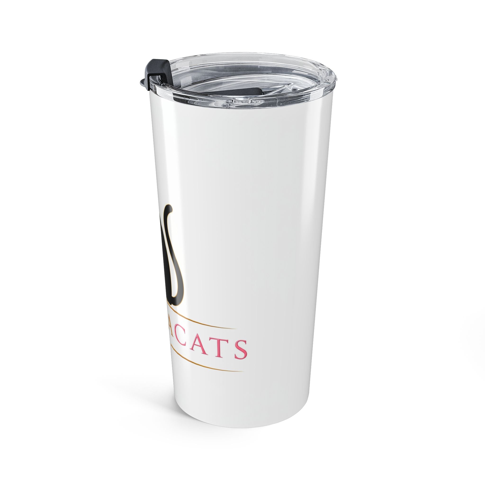 Vaso Térmico 20oz Gato Negro — Diseño Luxoracat, Vaso de Viaje Aislado