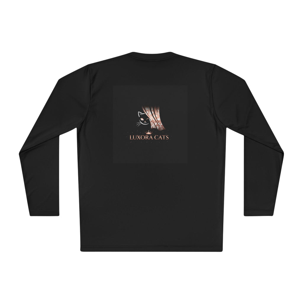 Polera Manga Larga — Retrato de Gato Rose Gold LuxoraCats
