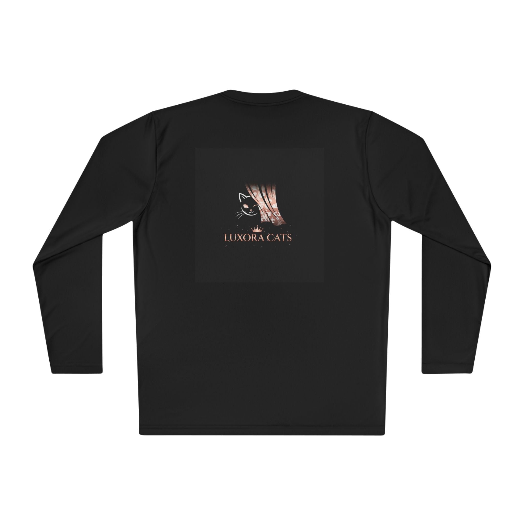 Polera Manga Larga — Retrato de Gato Rose Gold LuxoraCats