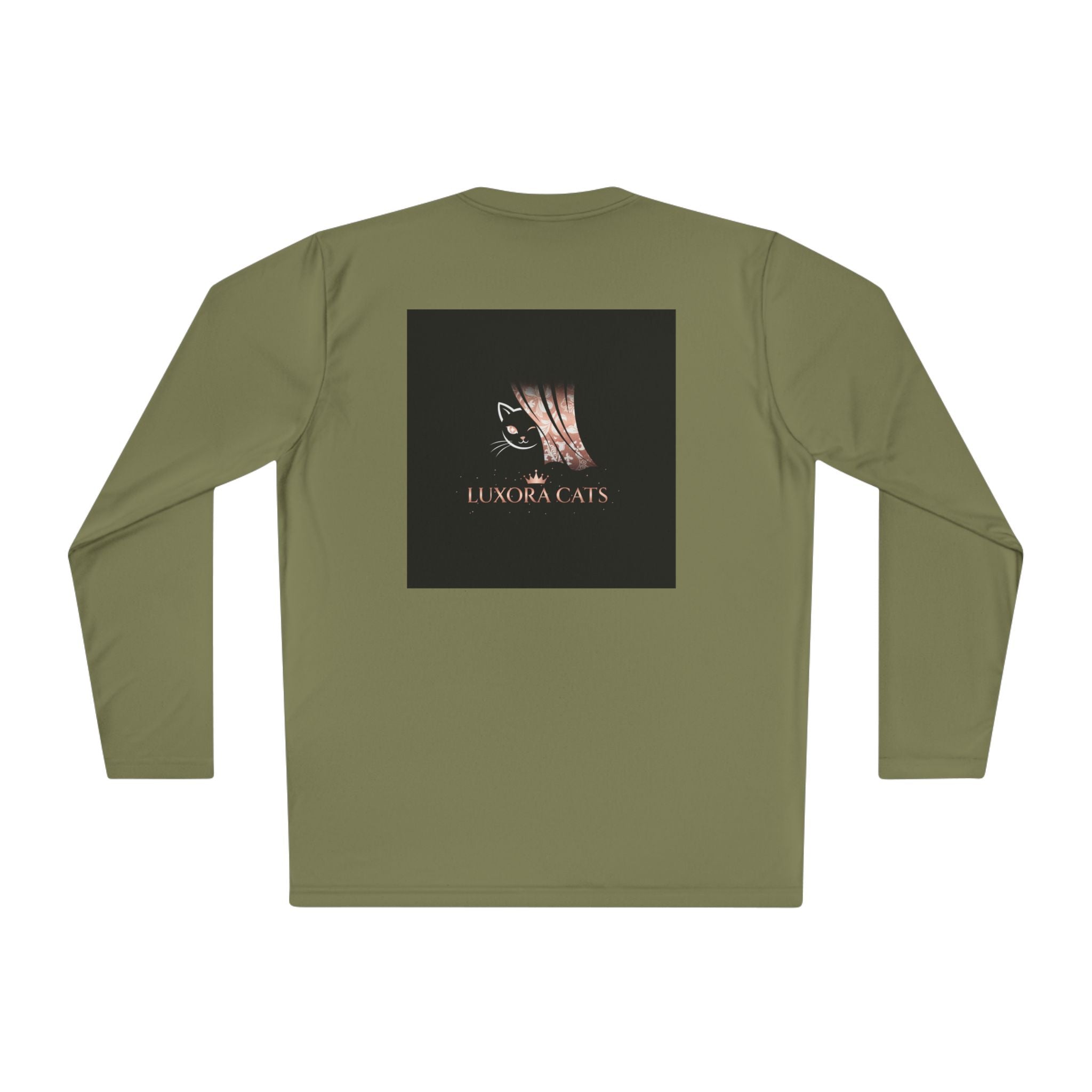 Polera Manga Larga — Retrato de Gato Rose Gold LuxoraCats