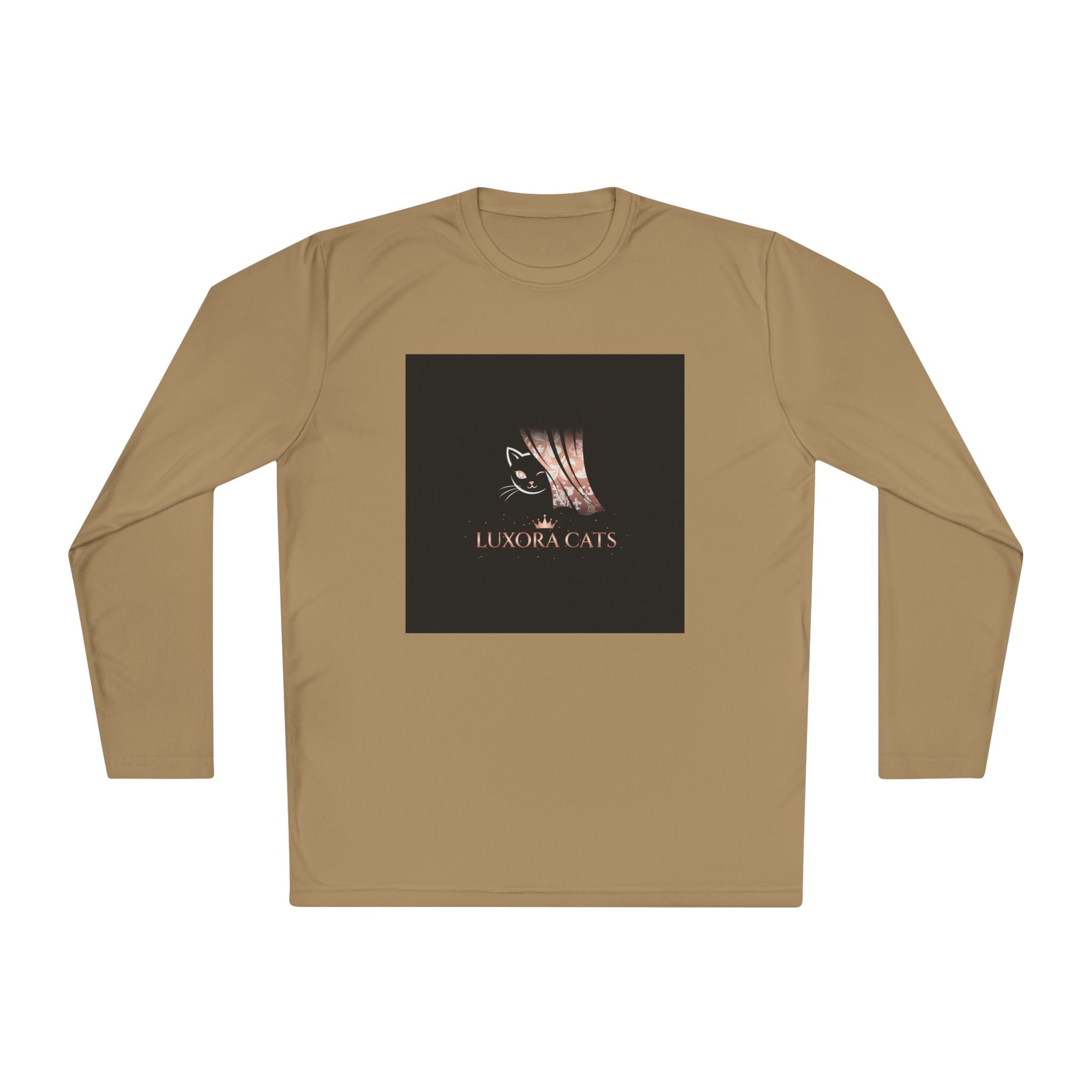 Polera Manga Larga — Retrato de Gato Rose Gold LuxoraCats