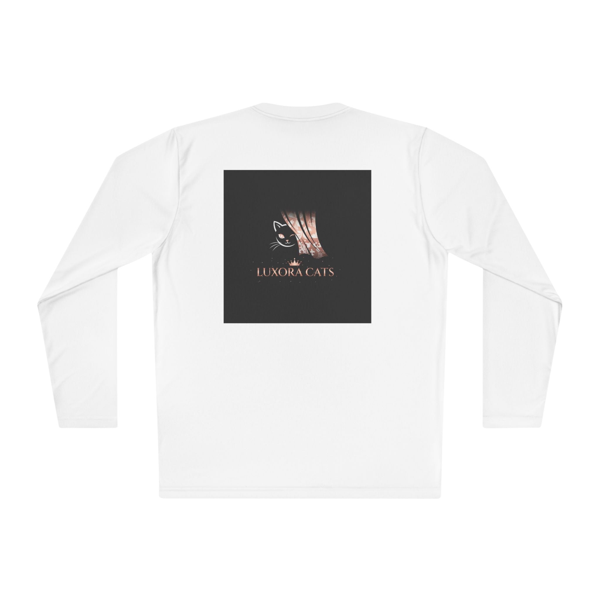 Polera Manga Larga — Retrato de Gato Rose Gold LuxoraCats