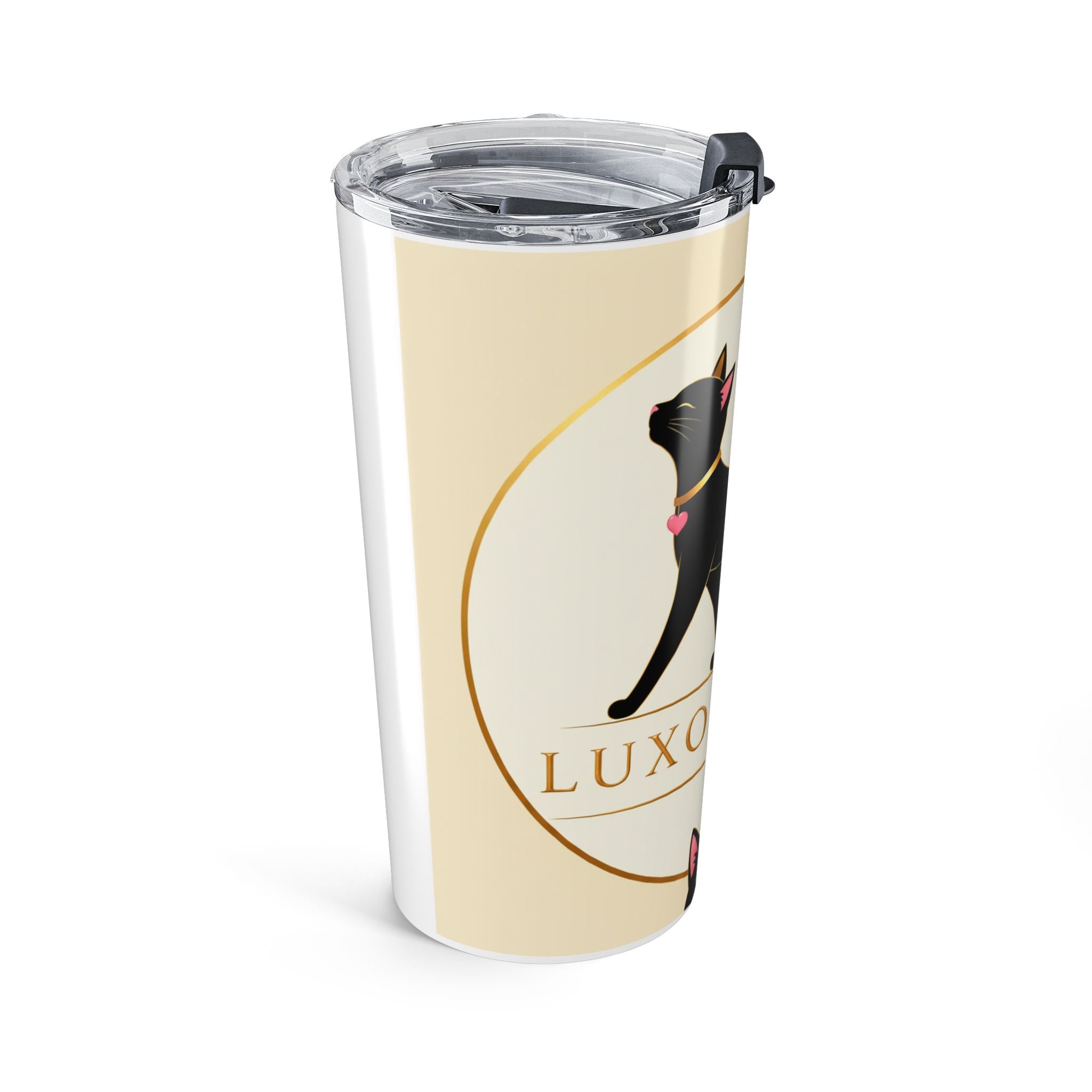 Vaso Térmico de Lujo 20oz — Diseño Gato Negro Luxoracat