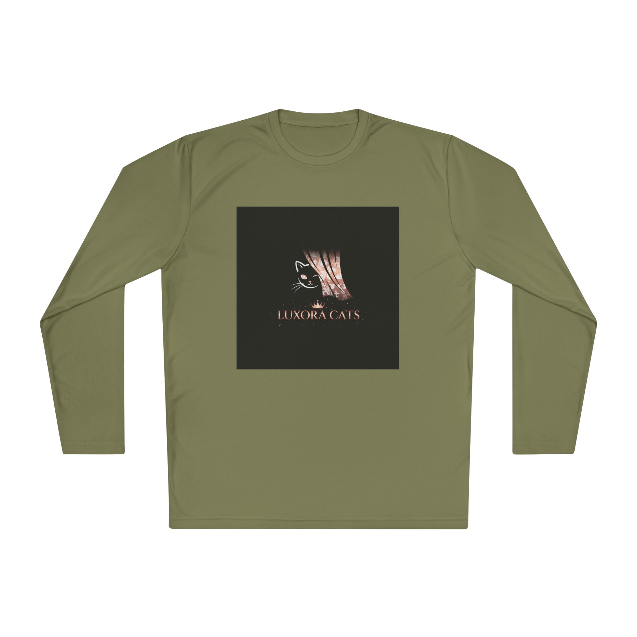Polera Manga Larga — Retrato de Gato Rose Gold LuxoraCats