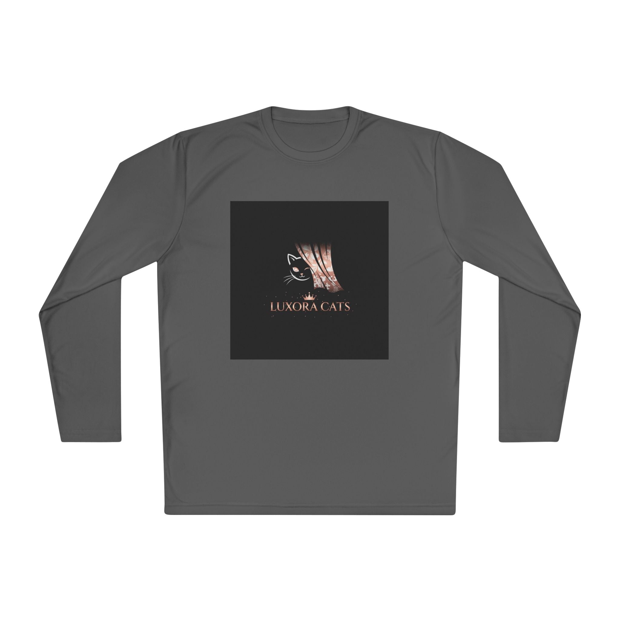 Polera Manga Larga — Retrato de Gato Rose Gold LuxoraCats