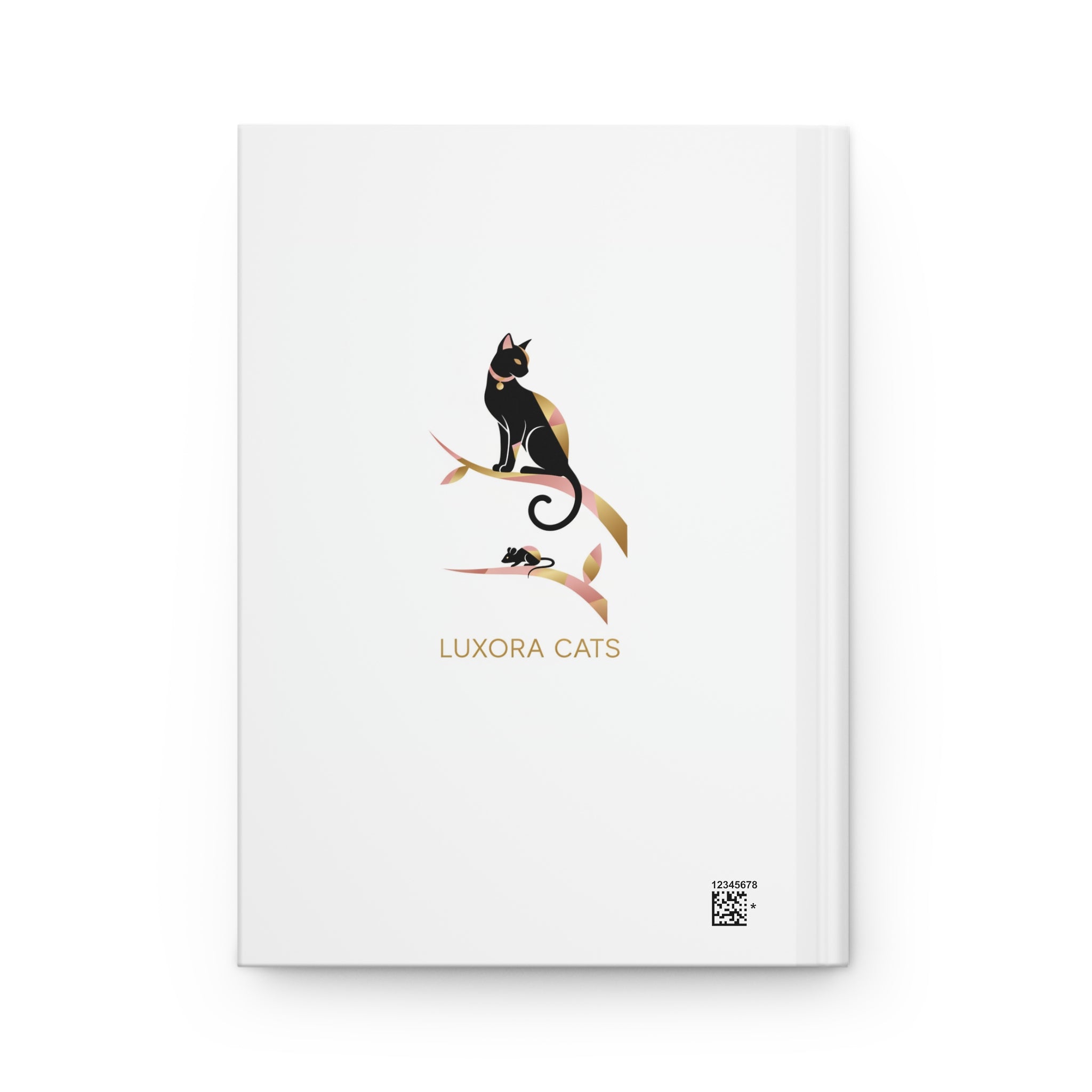 Luxora Cats Hardcover Journal — Elegant Black Cat Notebook