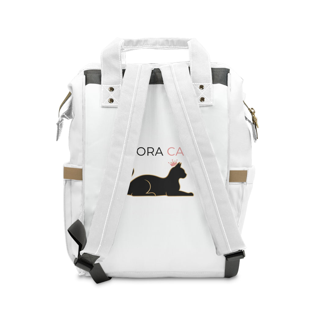 Luxora Cats Diaper Backpack — Multifunctional Baby Changing Backpack with Cat Logo