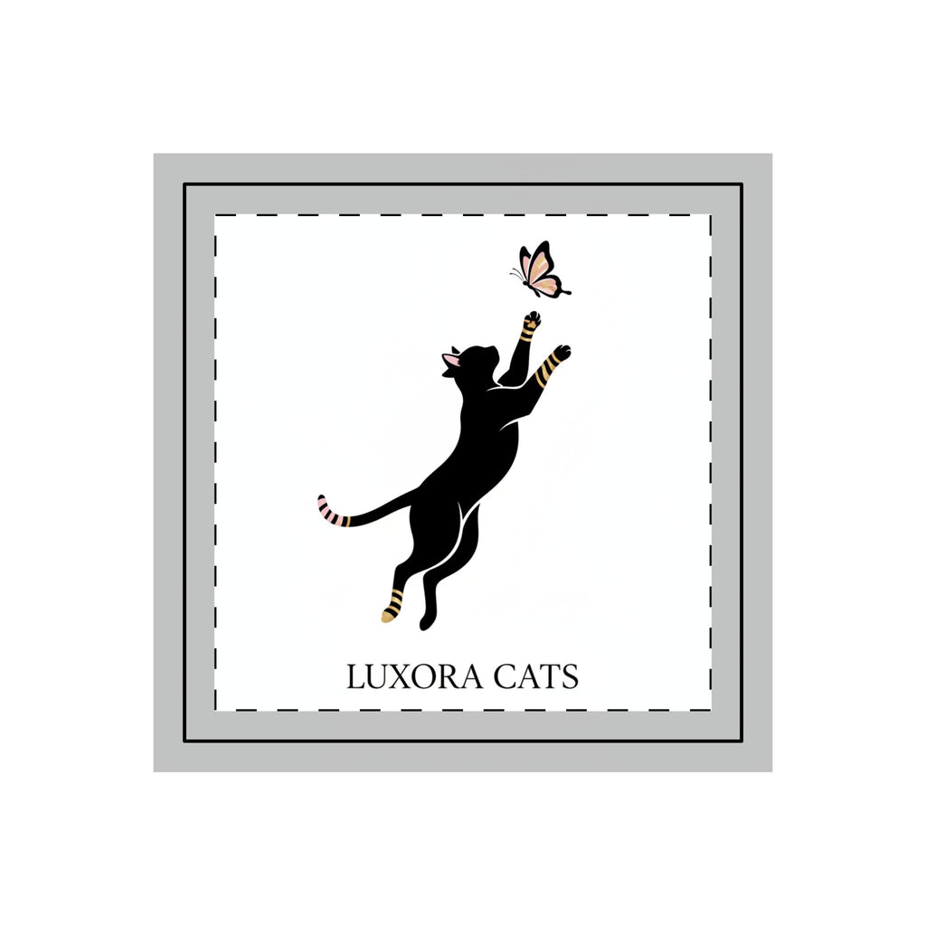 Calcetines Crew Minimalistas Gato Negro — Luxora Cats