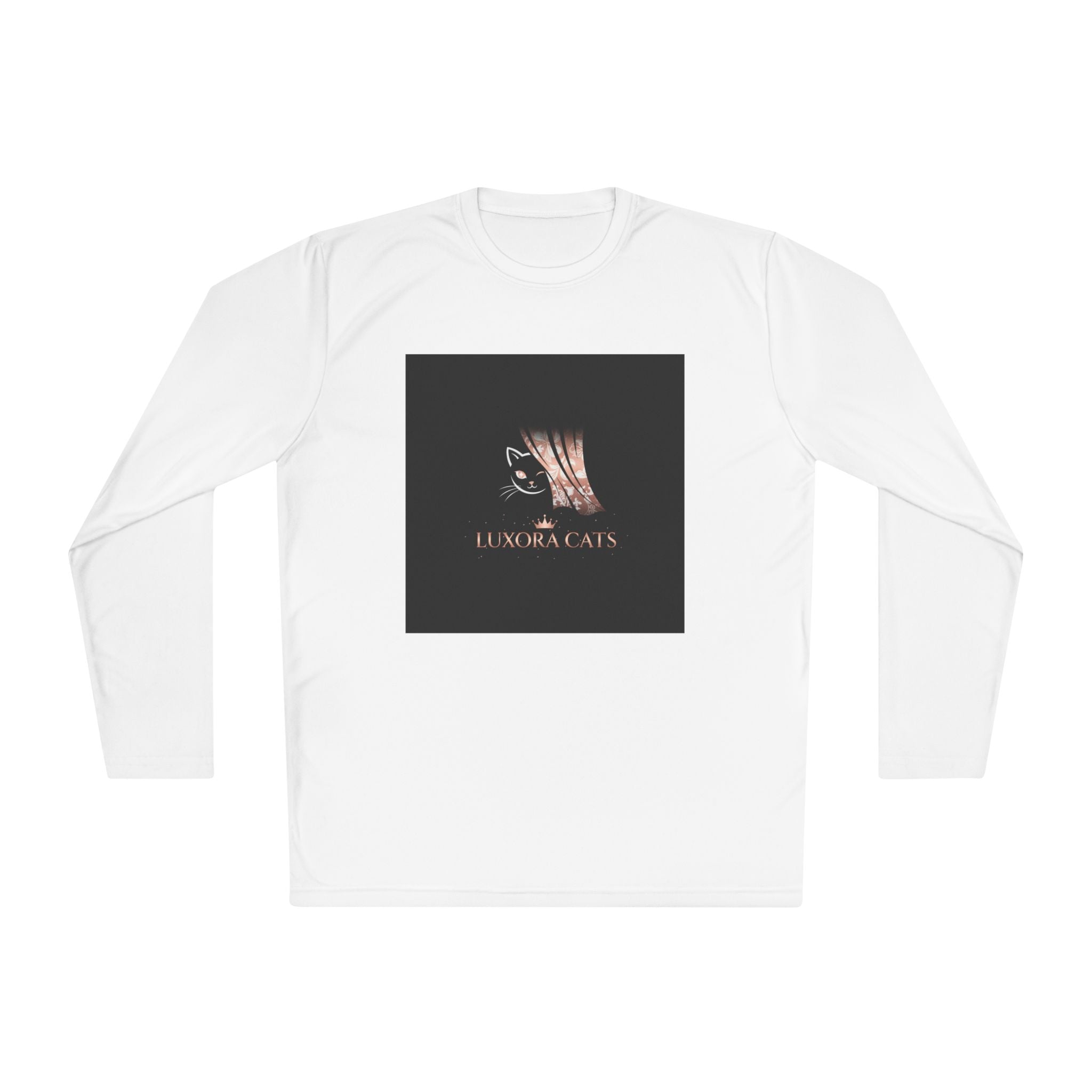 Polera Manga Larga — Retrato de Gato Rose Gold LuxoraCats