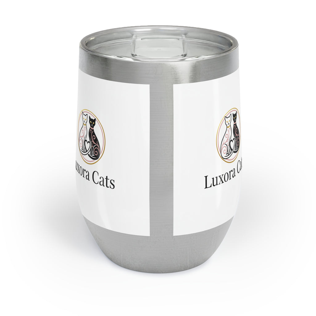 Vaso Térmico para Vino 12oz — Diseño LuxoraCats