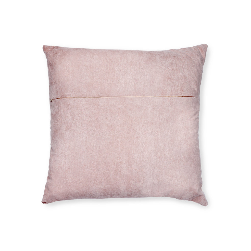 Luxora Cats Decorative Pillow — Playful Black Cat & Butterfly Accent Cushion (Pink Back)