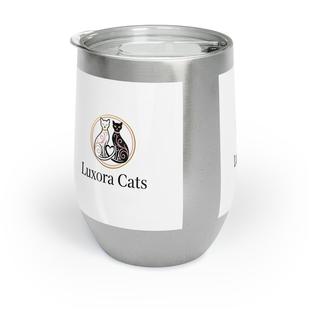 Vaso Térmico para Vino 12oz — Diseño LuxoraCats