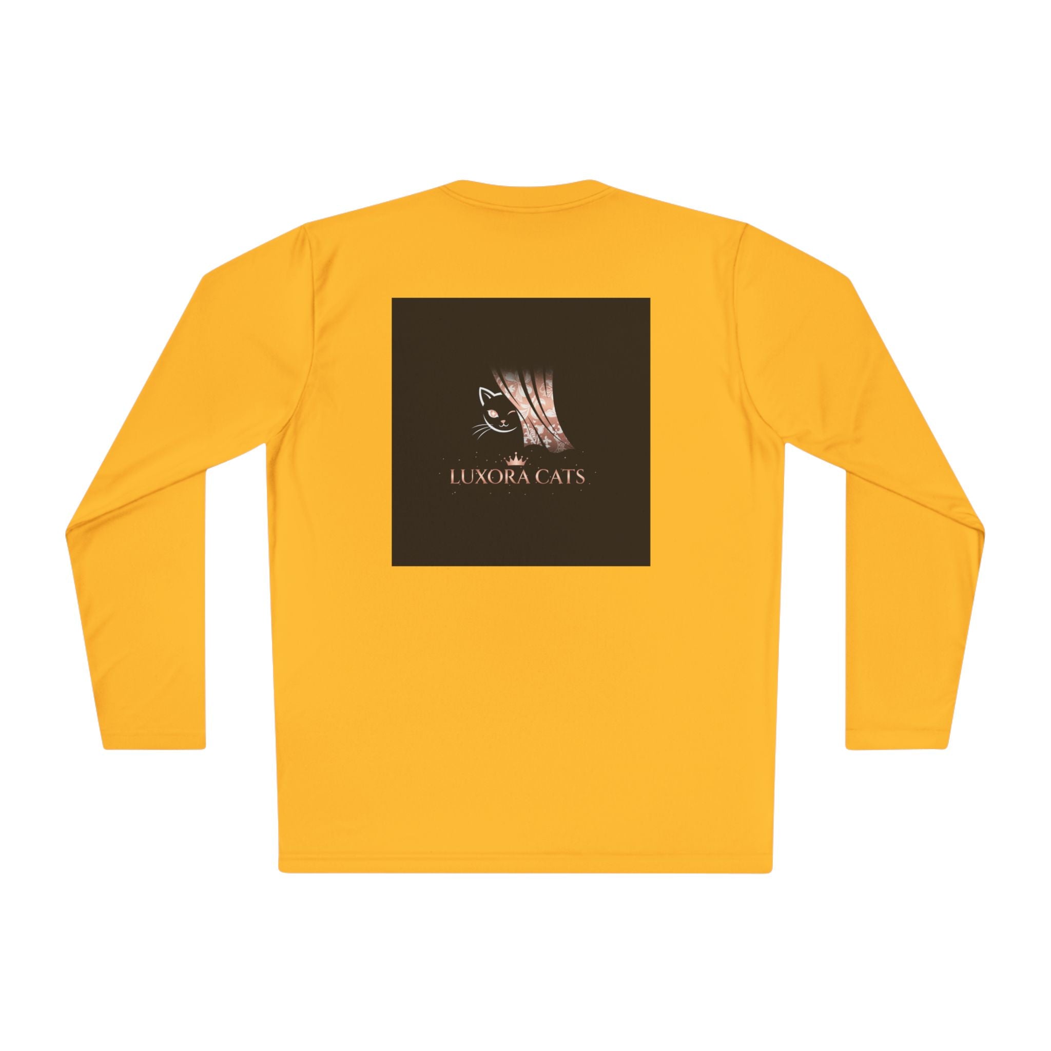 Polera Manga Larga — Retrato de Gato Rose Gold LuxoraCats