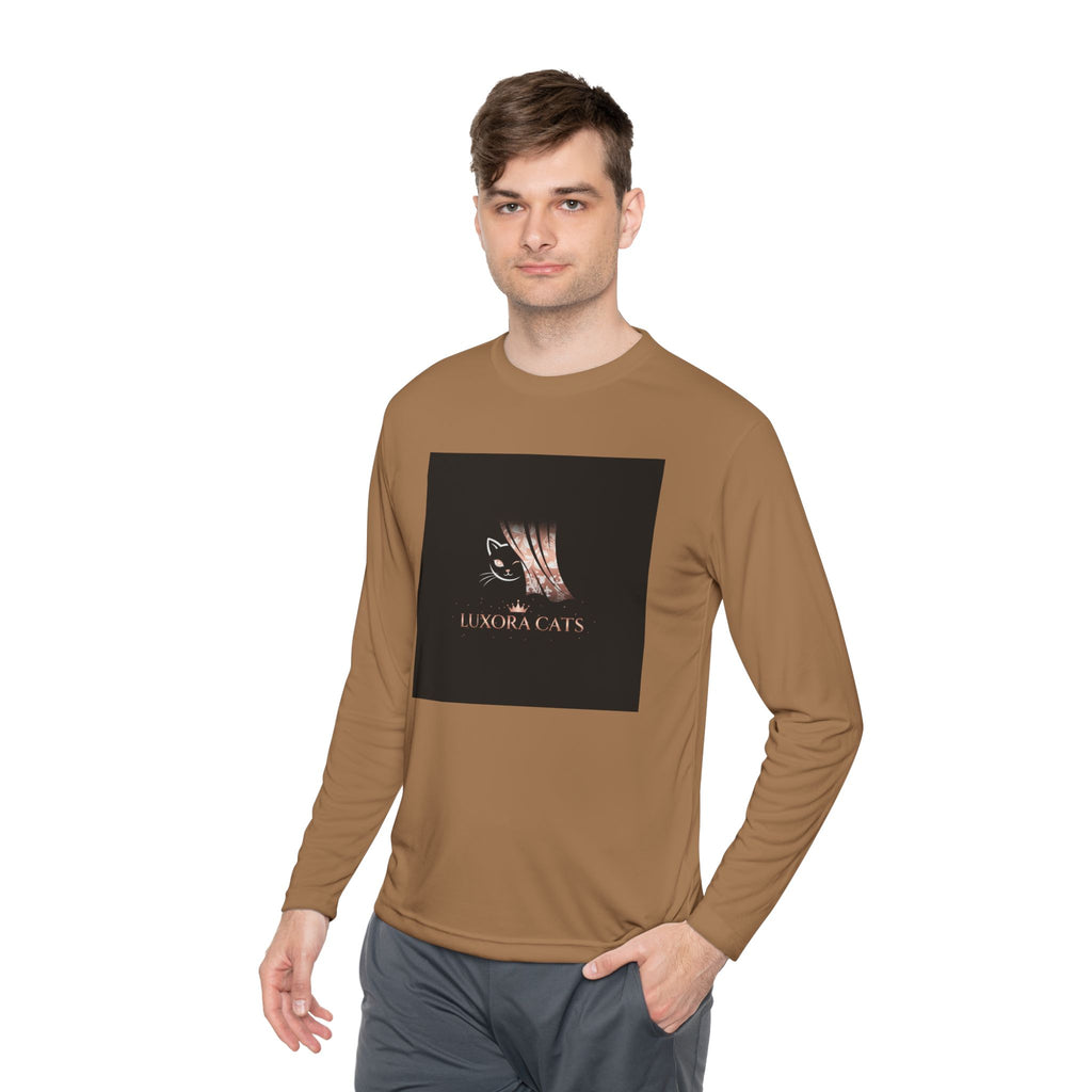 Polera Manga Larga — Retrato de Gato Rose Gold LuxoraCats