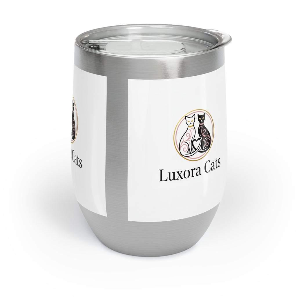 Vaso Térmico para Vino 12oz — Diseño LuxoraCats