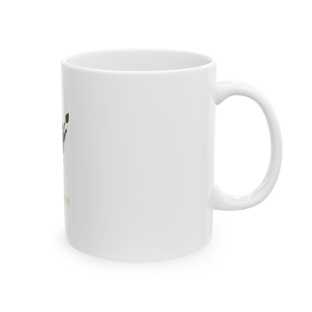 Luxora Cats Ceramic Mug — Elegant Black Cat Design (11oz & 15oz)