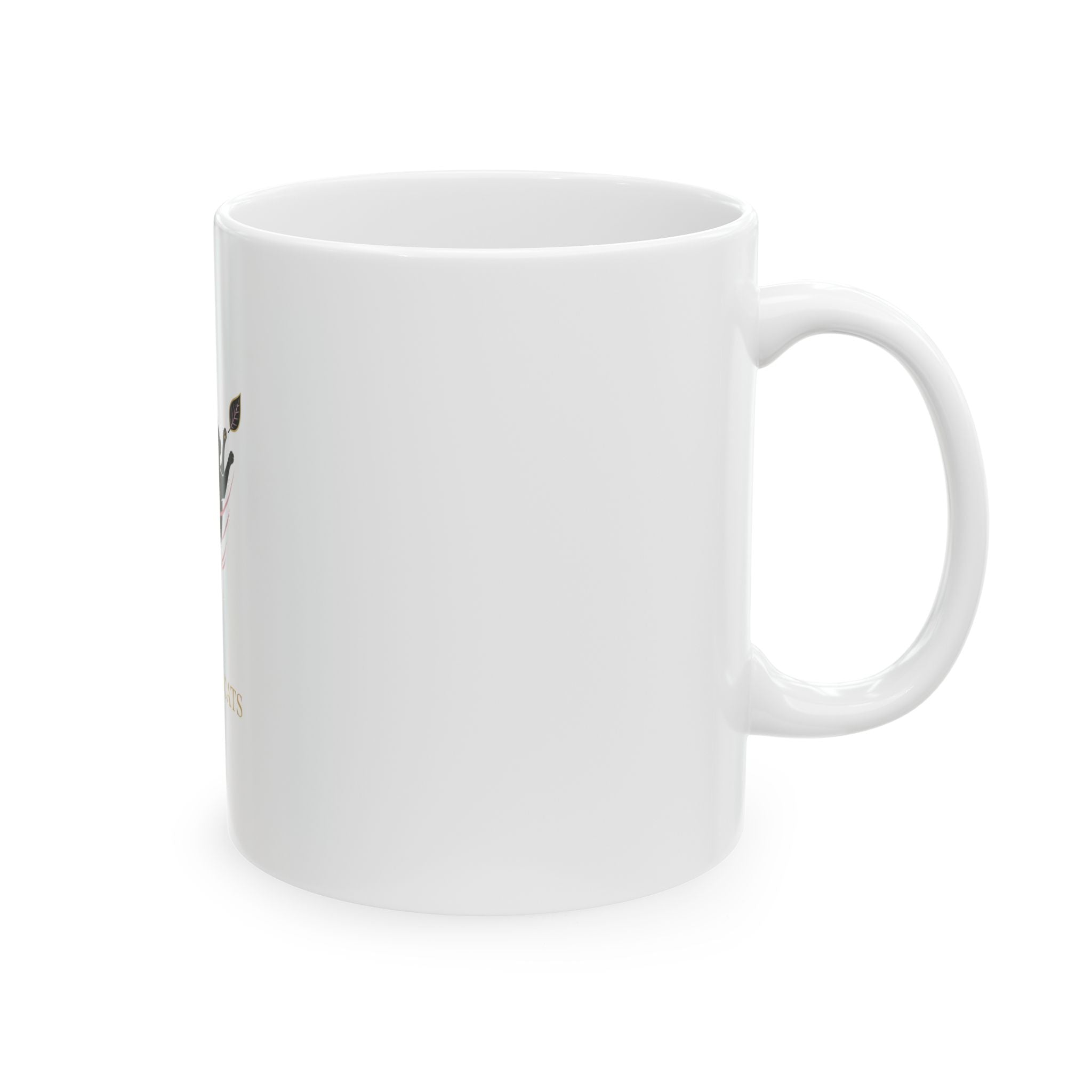 Luxora Cats Ceramic Mug — Elegant Black Cat Design (11oz & 15oz)