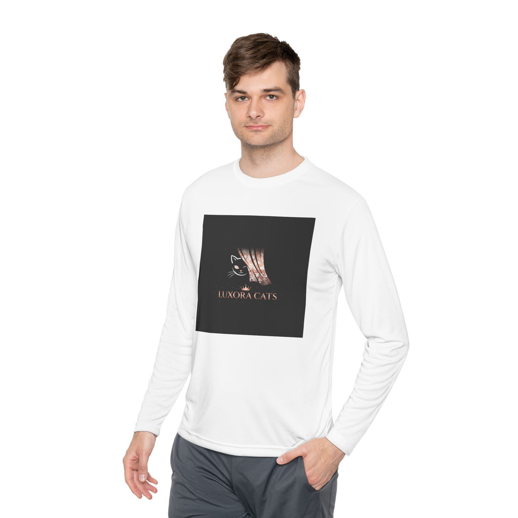 Polera Manga Larga — Retrato de Gato Rose Gold LuxoraCats
