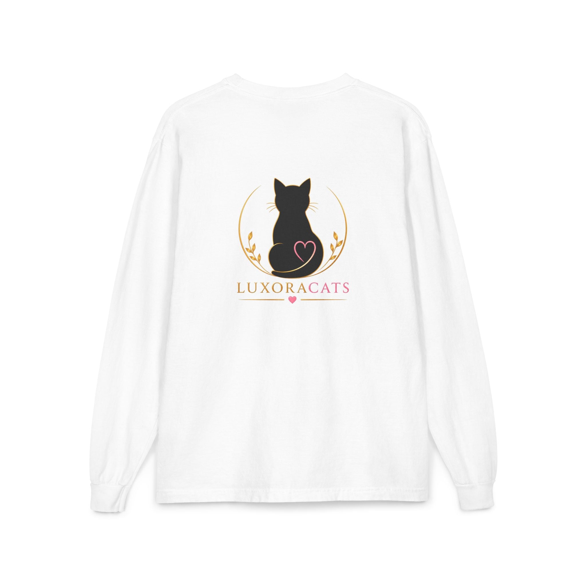 Cat Logo Pocket Long Sleeve Shirt — LuxoraCats Silhouette Tee