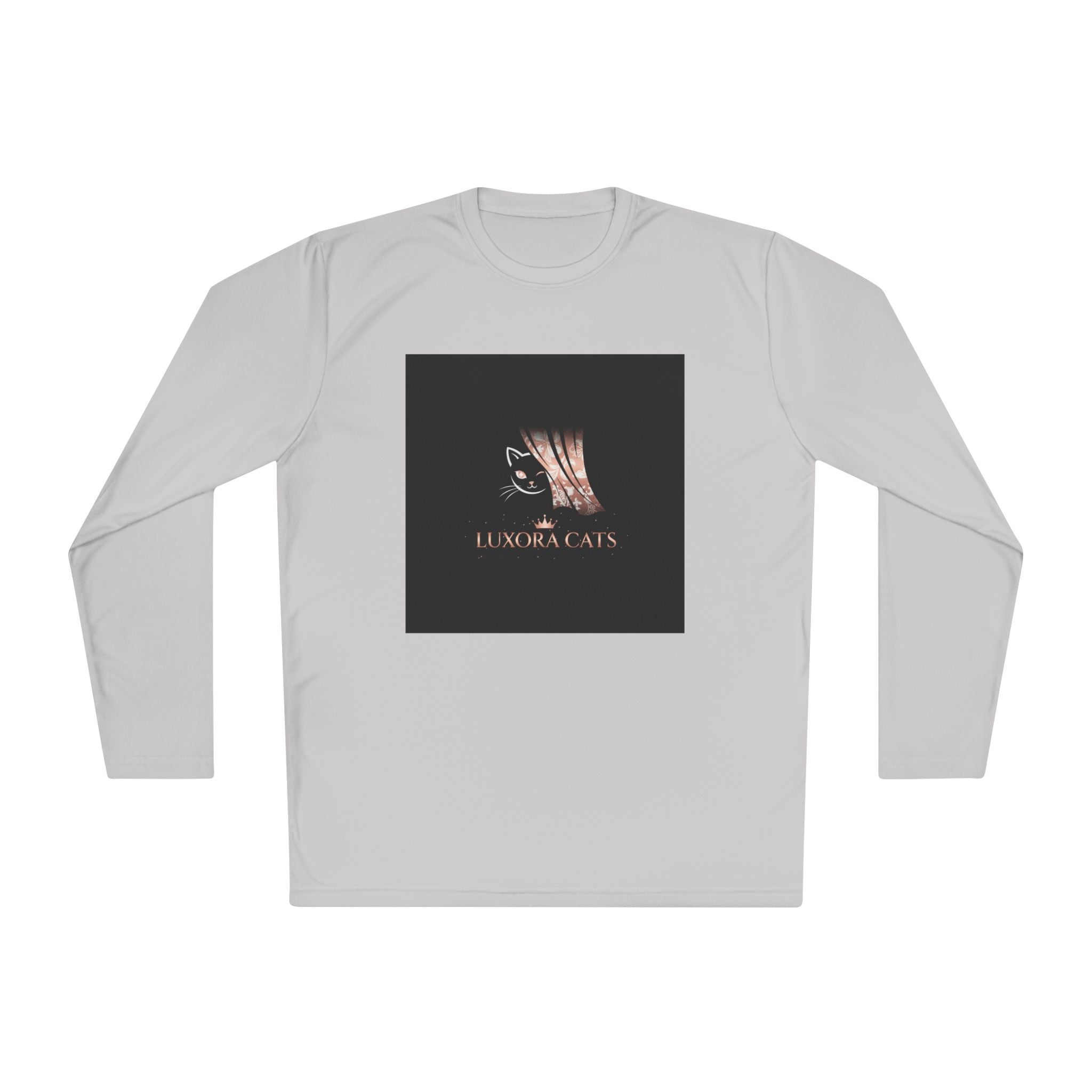 Polera Manga Larga — Retrato de Gato Rose Gold LuxoraCats